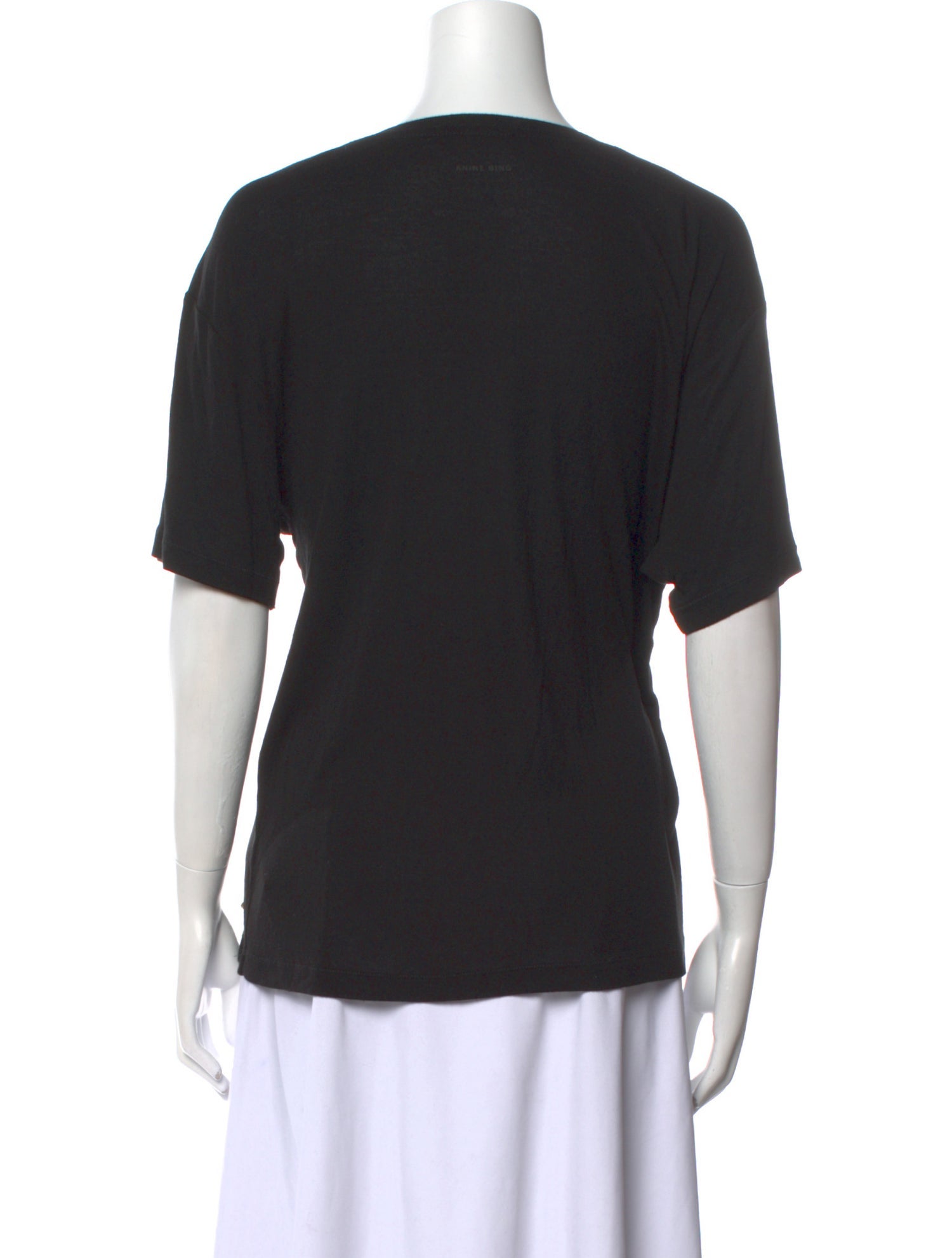 Anine Bing V-Neck Short Sleeve T-Shirt
